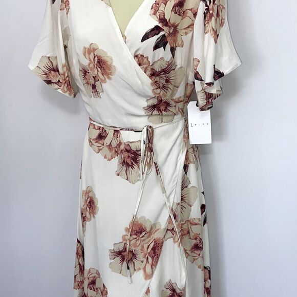 Leith Nordstrom Dress Wrap Floral Maxi NWT Sp - Picture 3 of 9